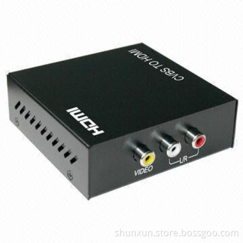 AV to HDMI converter with upscaler function